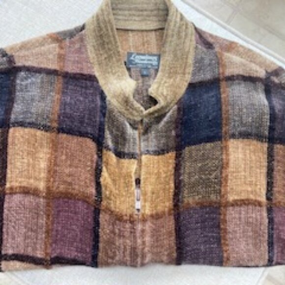 Women's Handwoven Rayon Chenille Vest & Matching Scarf, Size small - Picture 7 of 13